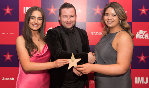 Best Visibility at the Point of Purchase Winners - goosebump L-R Hannah Finnegan Padraig Staunton and Aimee Doyle